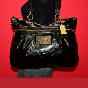 Coach Poppy Patent Leather Bag F20004